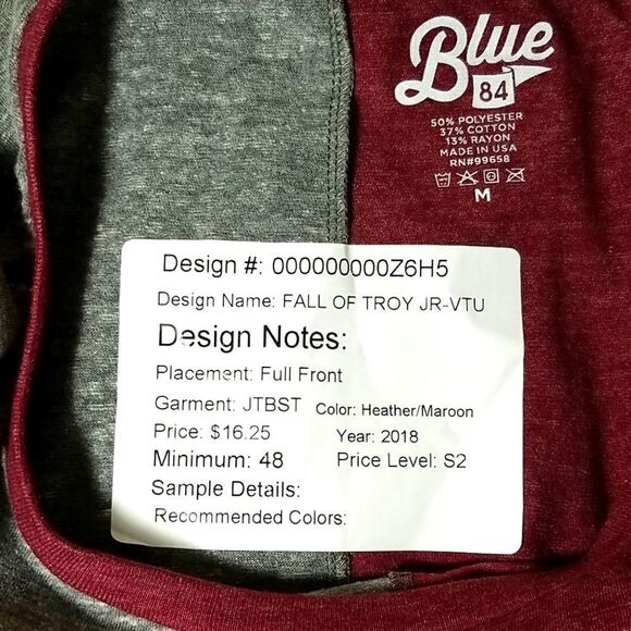 Blue 84 Fall of Troy Virginia Tech - Picture 3 of 4